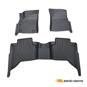 Tapetes de Uso Rudo para Toyota Hilux 2016-2024 Primera y Segunda Fila (Juego de 4) | SC0019313