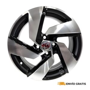 Rines 15? de aluminio 4×100 Modelo GTN Black Diamond (Juego de 4) Aveo, Gol, Mazda 2, Rio, Yaris | SC0019435