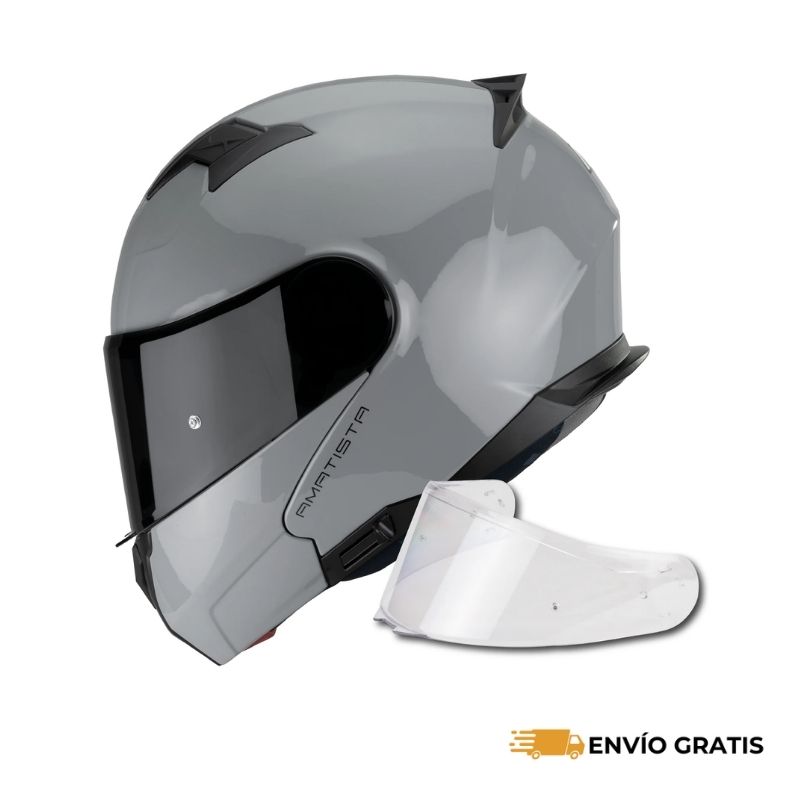 Casco Abatible HAX Amatista Gris Brillante (Talla XS) | SC0019499