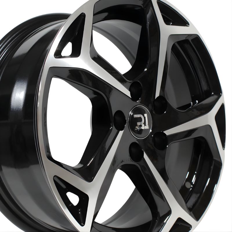 Rines 15" 5x100 R1 Sport Black Machine Face (Juego de 4) | SC0019590 - Imagen 4
