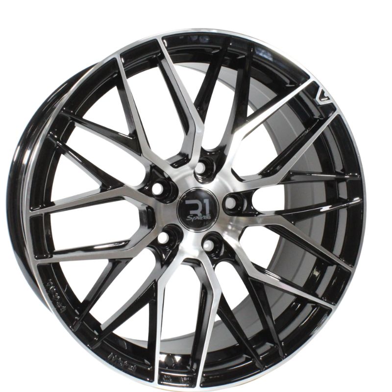 Rines 17" de aluminio 5×114.3 Modelo DX088 Black Machine Face (Juego de 4) Civic, Mazda 3, Sentra, Corolla, CR-V | SC0019602 - Imagen 2