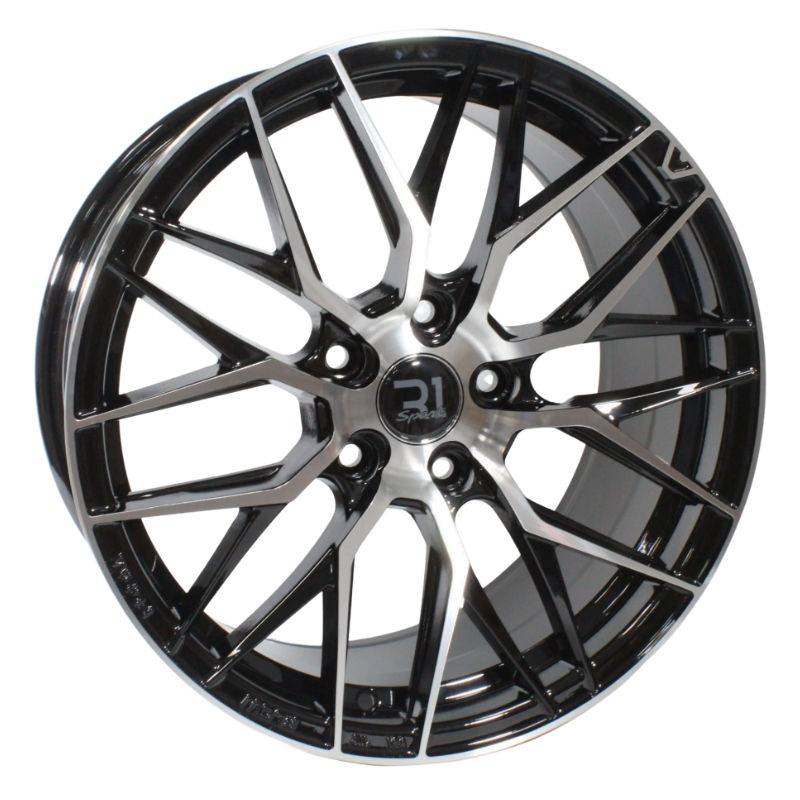 Rines 17" de aluminio 5×114.3 Modelo DX088 Black Machine Face (Juego de 4) Civic, Mazda 3, Sentra, Corolla, CR-V | SC0019602 - Imagen 4