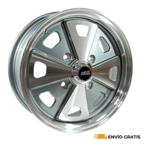 Rines 15 de Aluminio 4x130 Gris Silver (Juego de 4) Vocho Sedán VW | SC0019697