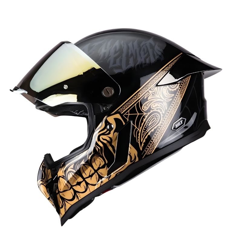 Casco HAX Integral Black Pearl Bandit Negro/Dorado Brillo (Talla L) | SC0019718 - Imagen 5
