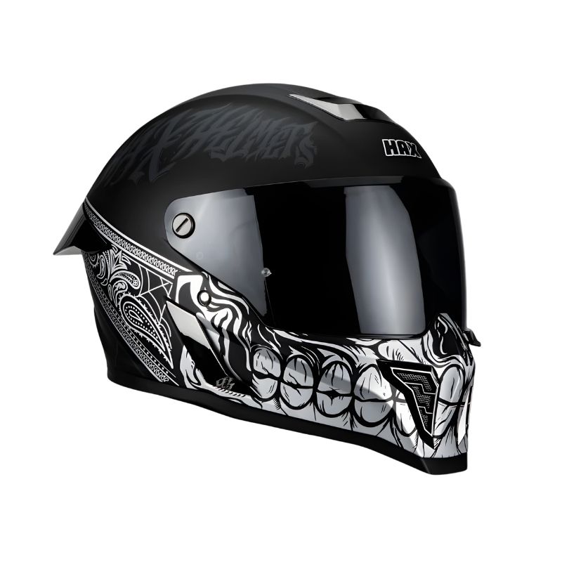 Casco HAX Integral Black Pearl Bandit Negro/Plata Mate (Talla XL) | SC0019721 - Imagen 2