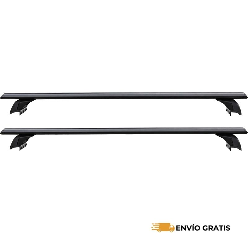 Barras Porta Equipaje de 130 cm Para Rieles Laterales Color Negro | SC0019742
