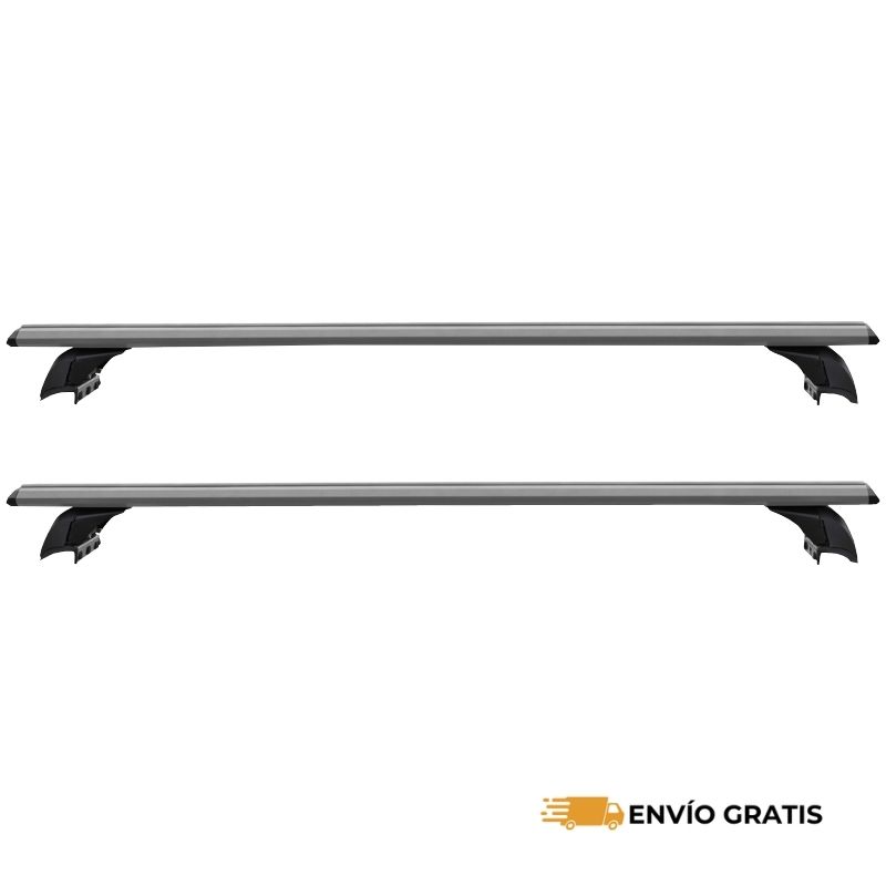 Barras Porta Equipaje de 130 cm Para Rieles Laterales Color Plata | SC0019743