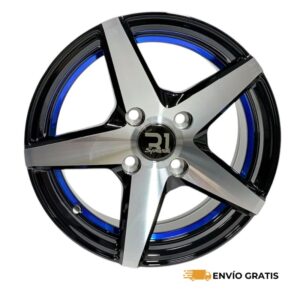 Rines 13" de aluminio 4x100 Modelo L2244  (Juego de 4)  Aveo, March, Gol, Yaris, Mazda 2 | SC0019751