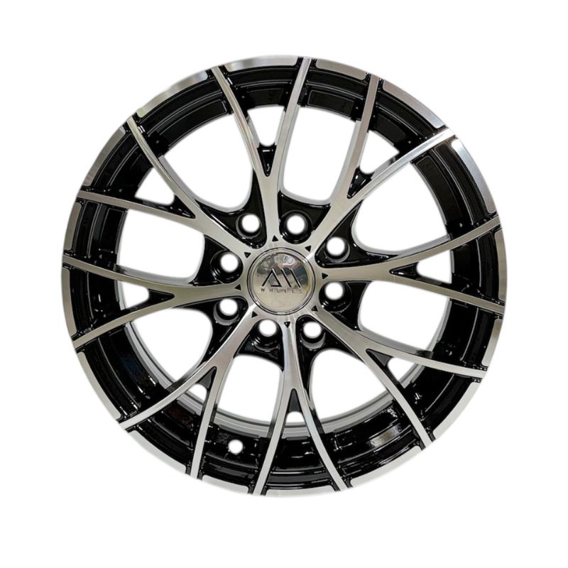 Rines 14" de aluminio 4x100 / 4x114.3 Modelo 552 Black Machine Face (Juego de 4) Tsuru, Sentra, Aveo, Gol, Spark | SC0019756 - Imagen 2