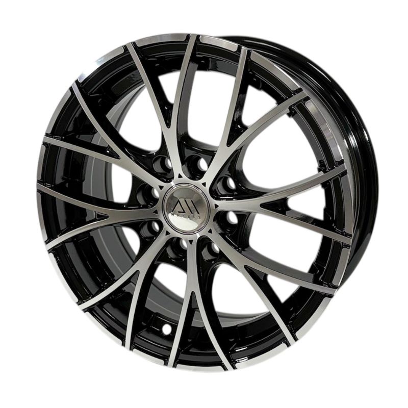 Rines 14" de aluminio 4x100 / 4x114.3 Modelo 552 Black Machine Face (Juego de 4) Tsuru, Sentra, Aveo, Gol, Spark | SC0019756 - Imagen 5