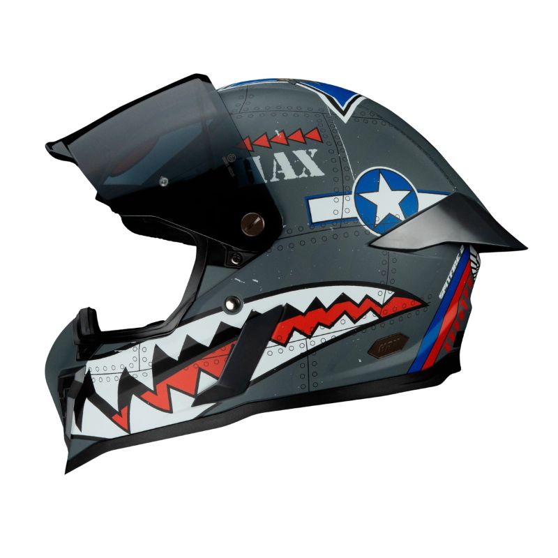 Casco Integral HAX Black Pearl Spitfire Gris Mate (Talla XL) | SC0019772 - Imagen 2