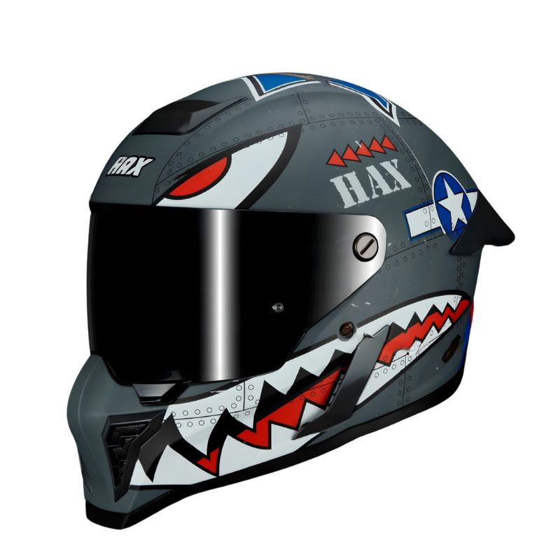 Casco Integral HAX Black Pearl Spitfire Gris Mate (Talla XL) | SC0019772 - Imagen 3