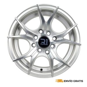 Rines 13" de aluminio 4x100/114.3 Silver Machined Face (Juego de 4) | SC0019840