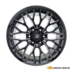 Rines 20" 6x139.7 R1 Sport Black Machine Face | Juego de 4 | SC0019820