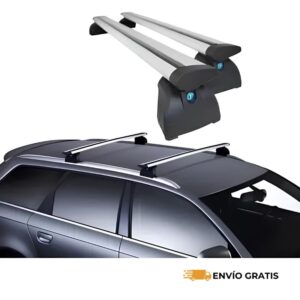 Barras Porta Equipaje de Aluminio 120 cm para Vehículos con Rieles Laterales | SC0017752