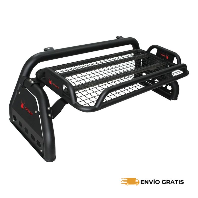 Roll Bar Spider con Canastilla para NP300, Hilux, Ranger, S10, D-Max | SC0019665