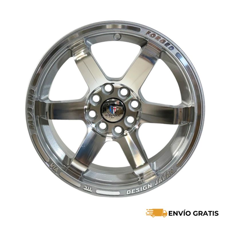 Rines 15" de Aluminio RX RAVSENG BD15x6.5 4x100 / 4x108 | Juego de 4 | SC0019814