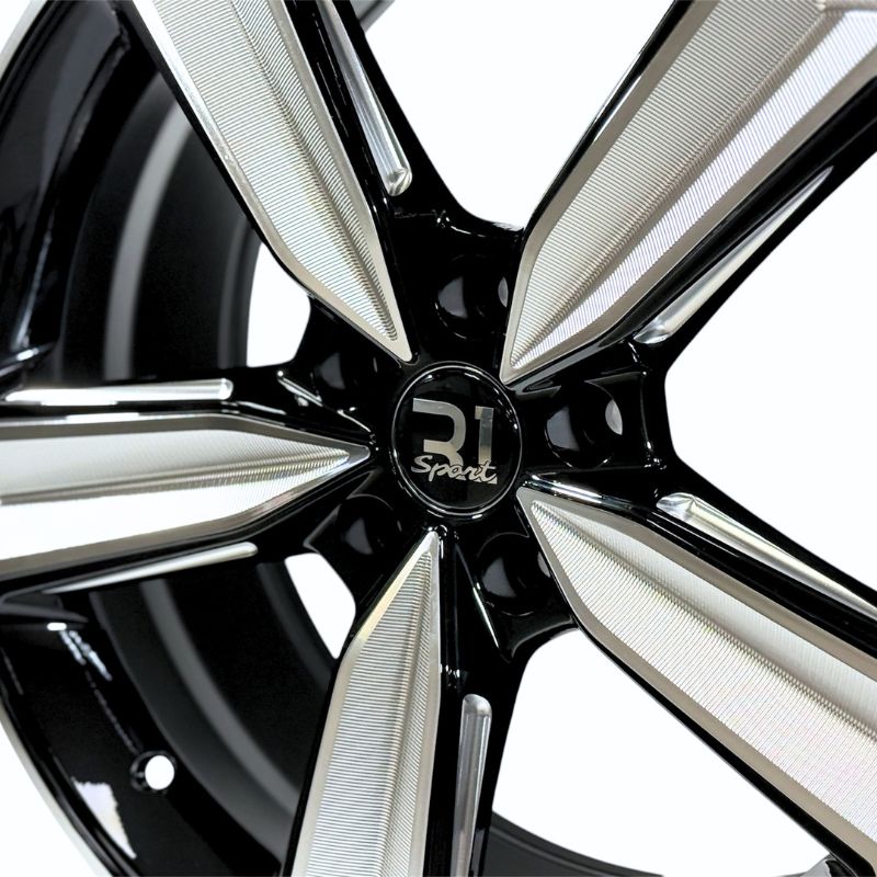 Rines 18" 5x114.3 R1 Sport Black Machine Face | Juego de 4 | SC0019818 - Imagen 3