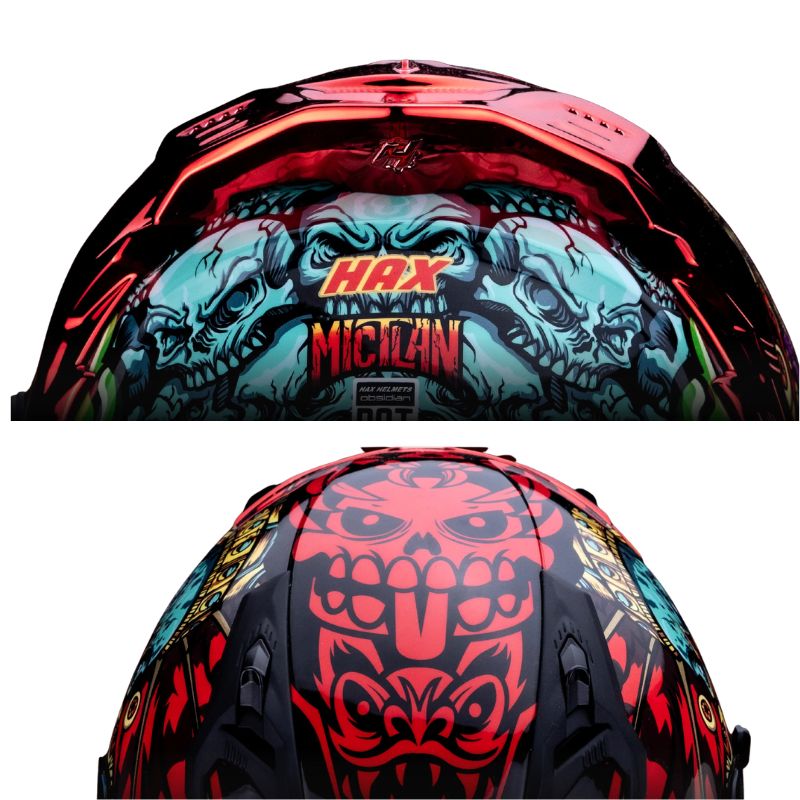 Casco Integral HAX Obsidian Mictlán - Talla XL | SC0019824 - Imagen 4