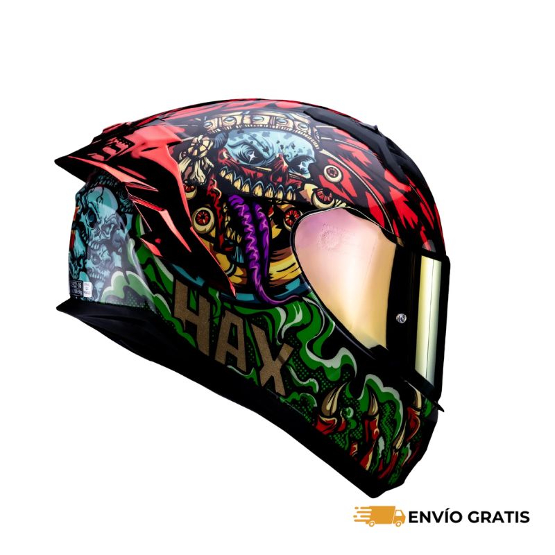 Casco Integral HAX Obsidian Mictlán - Talla XL | SC0019824