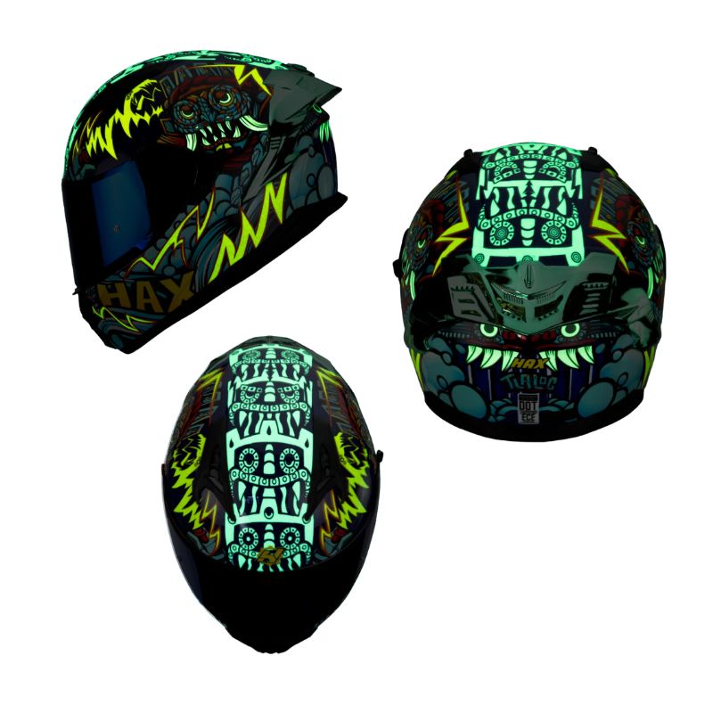 Casco Integral HAX Obsidian Tláloc - Talla L | SC0019826 - Imagen 6
