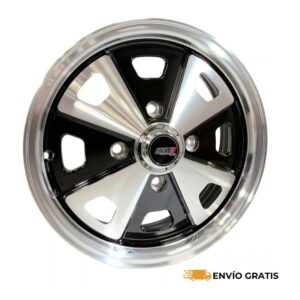 Rines 15" de aluminio 4-130 Negro/Plata para VW Sedán (Juego de 4) | SC0019904
